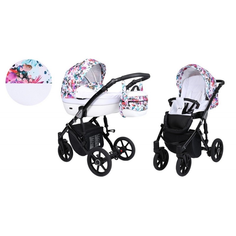 poussette rose et panthere