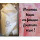 Nid d'ange personnalisé fausse fourrure rose