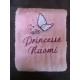 Couverture microfibre avec prénom, motif et texte