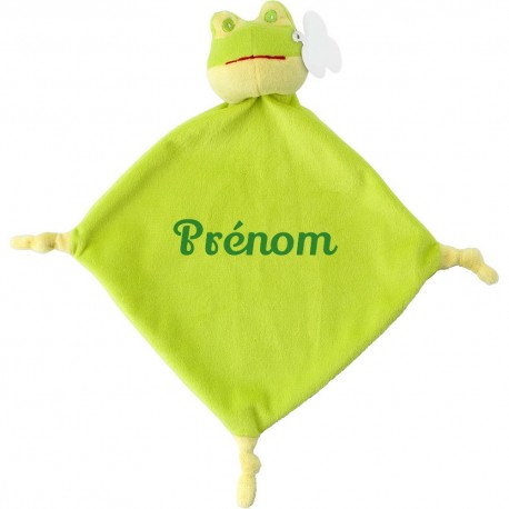 Peluche grenouille personnalisable avec photo texte