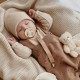 Couverture tricot beige