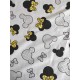 Couverture doublée avec prénom et motif (doublure Mickey)