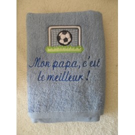 Serviette de bain avec prénom, motif et texte en 50*90cm