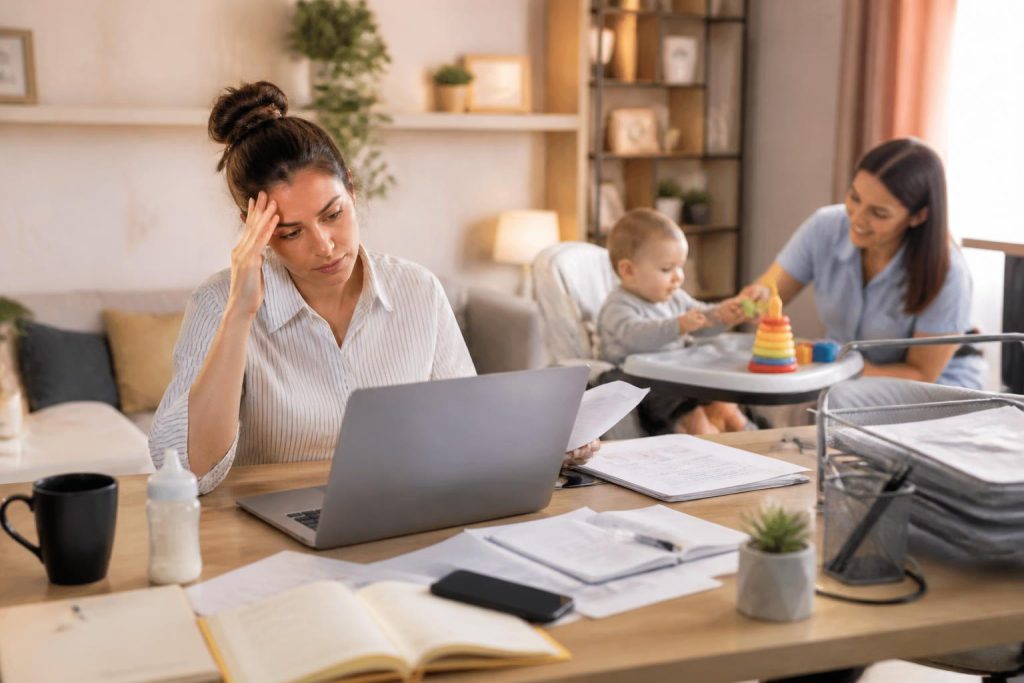 conseils pratiques pour bien reprendre le travail après l’arrivée de bébé : choisir un mode de garde adapté, s’organiser efficacement et gérer la charge mentale au quotidien.
