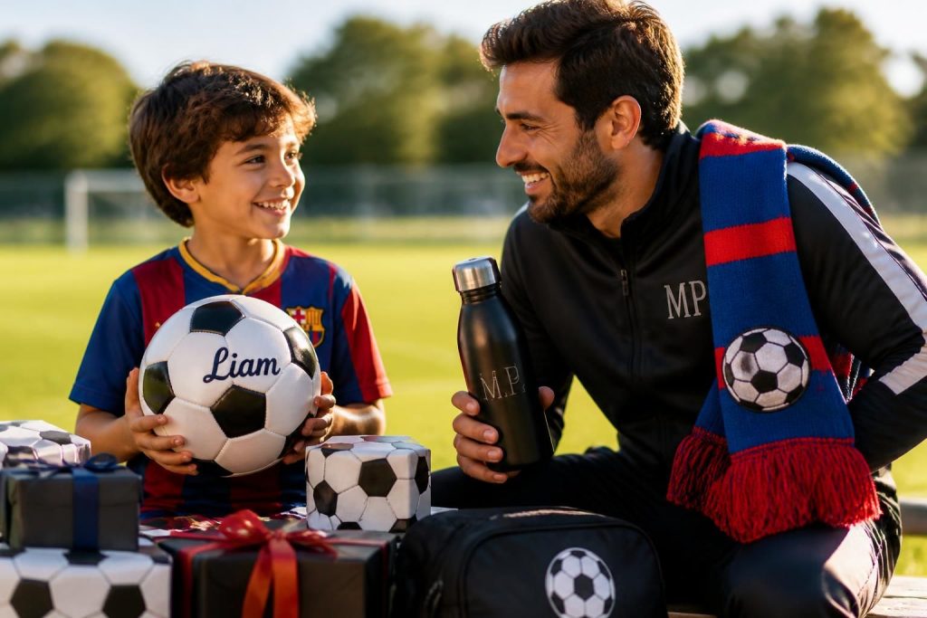 découvrez des idées de cadeaux de foot personnalisés pour enfants et hommes, adaptés à tous les âges et styles. offrez un présent unique qui ravira les passionnés de football.