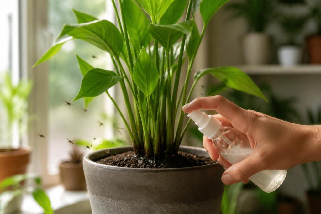 découvrez comment éliminer efficacement les moucherons de vos plantes d’intérieur grâce à des méthodes simples et naturelles pour préserver la santé de vos végétaux.