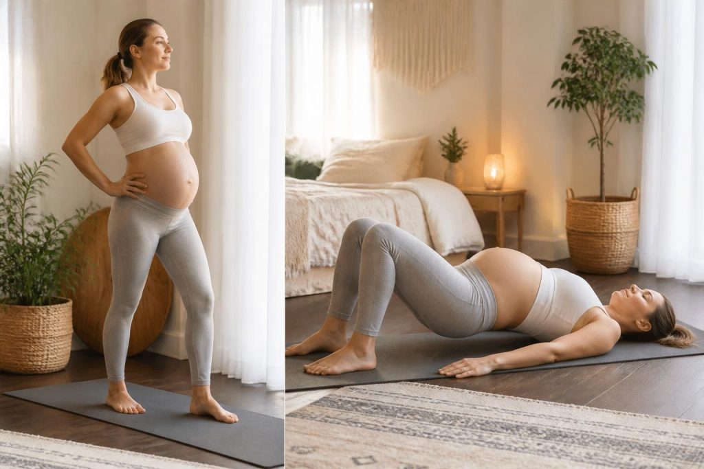découvrez des exercices de périnée adaptés pour les femmes, pendant la grossesse, à pratiquer debout ou allongée pour renforcer votre confort et votre santé.