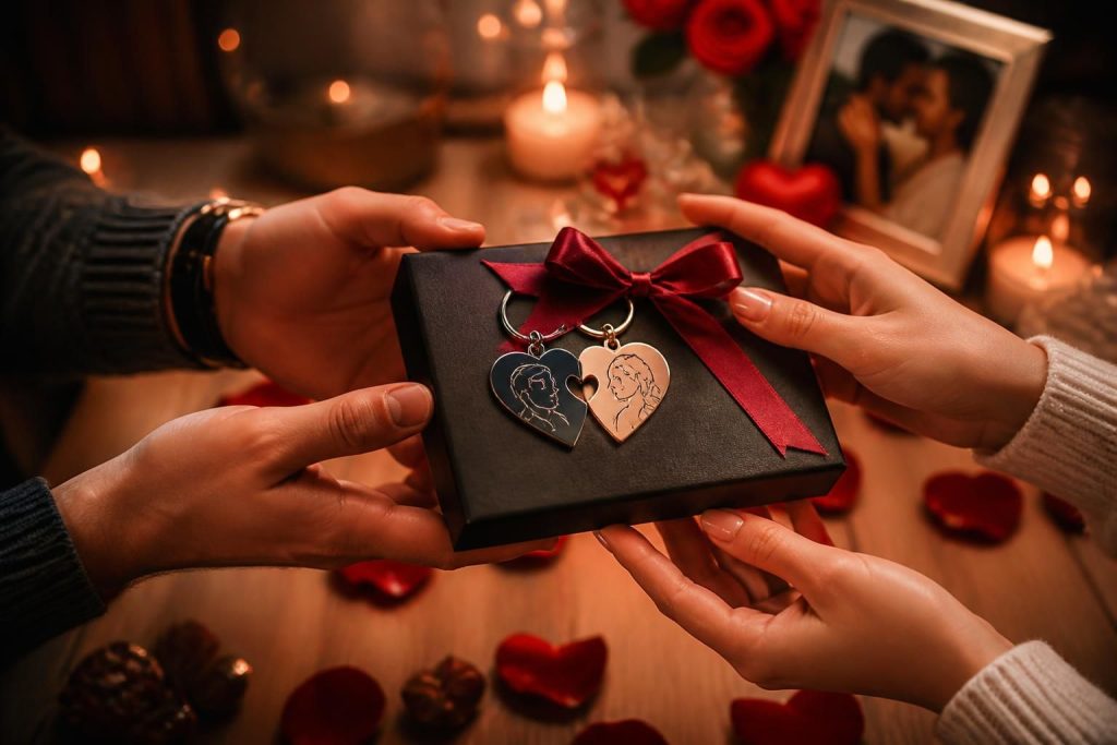 découvrez notre sélection de cadeaux saint valentin personnalisés pour homme et femme, à offrir avec émotion et rendre ce moment inoubliable.