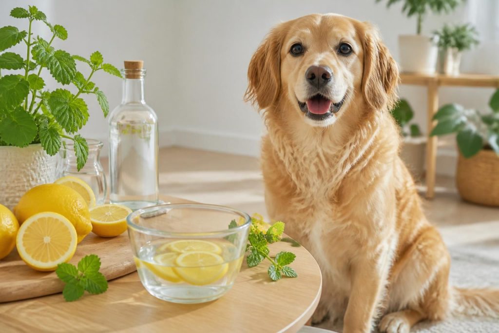 découvrez une solution naturelle et efficace pour lutter contre les puces chez votre chien, avec une recette maison à base de citron et vinaigre blanc, sans produits chimiques.
