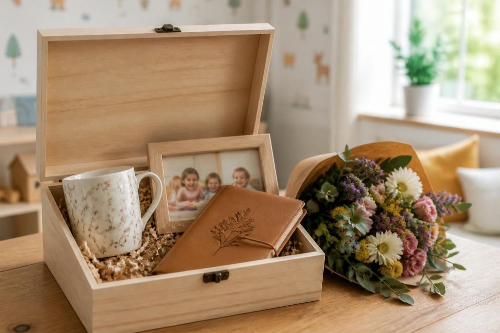 découvrez des cadeaux nounou personnalisés et originaux, parfaits pour remercier votre assistante maternelle à la fin du contrat ou lors de la sortie de la crèche.