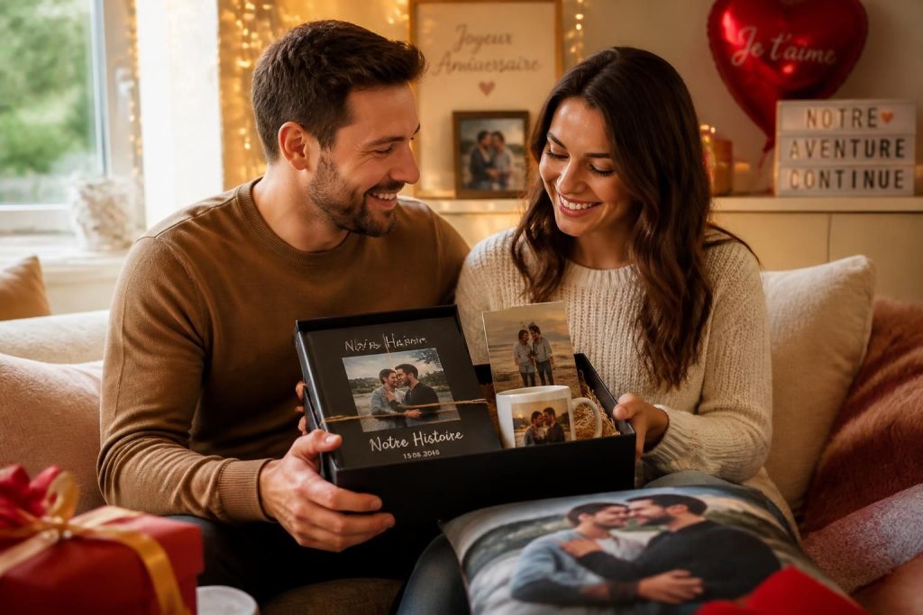 découvrez des idées de cadeaux personnalisés pour couples, avec des photos et des créations originales, parfaits pour toutes les occasions spéciales.