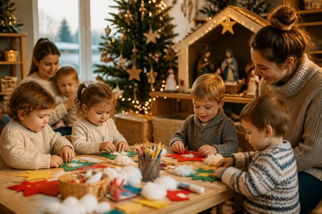 découvrez des activités de noël ludiques et adaptées pour les enfants dès 2 ans, avec une crèche chaleureuse et sécurisée pour passer des fêtes magiques en toute sérénité.