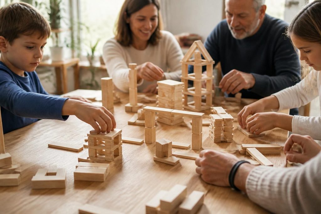 découvrez notre sélection de jeux de construction en bois pour enfants et adultes, des kapla aux jeux classiques, pour stimuler créativité et imagination.