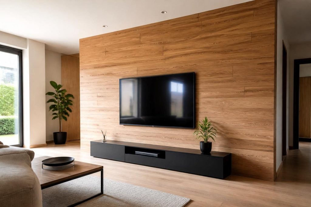 découvrez notre panneau décoratif intérieur en bois, idéal pour habiller vos murs tout en améliorant l'isolation de votre maison avec style et naturel.